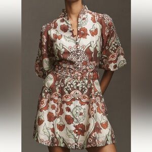 NWT Mestiza Valencia Mini Dress in Jardin Rose
